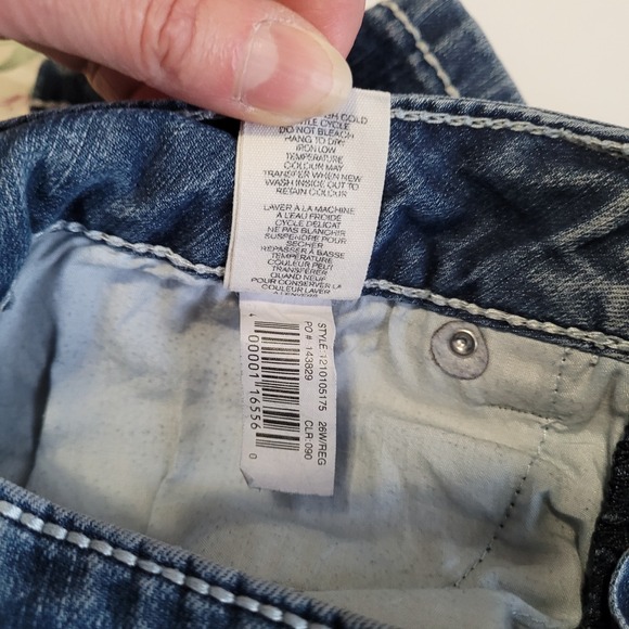 Warehouse One Premium Women's Denim Low Rise Straight Leg Cut Size 26Reg‎ - Picture 10 of 12